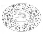 Printable free mandala to color planet stars  coloring pages